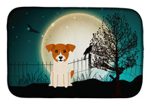 Load image into Gallery viewer, Halloween Scary Jack Russell Terrier Dish Drying Mat – Absorbent, Artistic Kitchen Essentials BB2298DDM