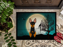 Load image into Gallery viewer, Halloween Scary English Toy Terrier Doormat - 24x36 Decorative Floor Mat – Indoor/Outdoor Rug with Artistic Flair BB2299JMAT