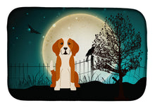 Load image into Gallery viewer, Halloween Scary English Foxhound Dish Drying Mat – Absorbent, Artistic Kitchen Essentials BB2300DDM