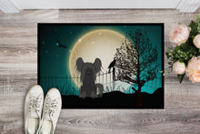 Load image into Gallery viewer, Halloween Scary Chinese Crested Black Doormat - 24x36 Decorative Floor Mat – Indoor/Outdoor Rug with Artistic Flair BB2302JMAT