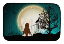 Load image into Gallery viewer, Halloween Scary Chinese Crested Cream Dish Drying Mat – Absorbent, Artistic Kitchen Essentials BB2303DDM