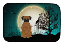 Load image into Gallery viewer, Halloween Scary Brindle Boxer Dish Drying Mat – Absorbent, Artistic Kitchen Essentials BB2307DDM