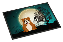 Load image into Gallery viewer, Halloween Scary  English Bulldog Red White Doormat - 24x36 Decorative Floor Mat – Indoor/Outdoor Rug with Artistic Flair BB2310JMAT