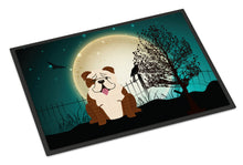 Load image into Gallery viewer, Halloween Scary  English Bulldog Brindle White Doormat - 24x36 Decorative Floor Mat – Indoor/Outdoor Rug with Artistic Flair BB2311JMAT