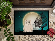 Load image into Gallery viewer, Halloween Scary  English Bulldog White Doormat - 24x36 Decorative Floor Mat – Indoor/Outdoor Rug with Artistic Flair BB2313JMAT