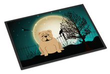 Load image into Gallery viewer, Halloween Scary  English Bulldog Fawn Doormat - 24x36 Decorative Floor Mat – Indoor/Outdoor Rug with Artistic Flair BB2314JMAT