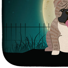 Load image into Gallery viewer, Halloween Scary  English Bulldog Grey Brindle  Dish Drying Mat – Absorbent, Artistic Kitchen Essentials BB2316DDM