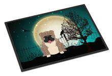 Load image into Gallery viewer, Halloween Scary  English Bulldog Grey Brindle  Doormat - 24x36 Decorative Floor Mat – Indoor/Outdoor Rug with Artistic Flair BB2316JMAT