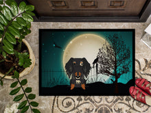 Load image into Gallery viewer, Halloween Scary Wire Haired Dachshund Dapple Doormat - 24x36 Decorative Floor Mat – Indoor/Outdoor Rug with Artistic Flair BB2318JMAT