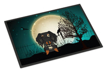 Load image into Gallery viewer, Halloween Scary Wire Haired Dachshund Dapple Doormat - 24x36 Decorative Floor Mat – Indoor/Outdoor Rug with Artistic Flair BB2318JMAT