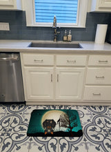 Load image into Gallery viewer, Halloween Scary Wire Haired Dachshund Dapple Machine Washable Memory Foam Mat BB2318RUG