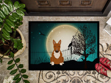 Load image into Gallery viewer, Halloween Scary Bull Terrier Red Doormat - 24x36 Decorative Floor Mat – Indoor/Outdoor Rug with Artistic Flair BB2324JMAT