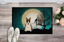 Load image into Gallery viewer, Halloween Scary Bull Terrier Dark Brindle Doormat - 24x36 Decorative Floor Mat – Indoor/Outdoor Rug with Artistic Flair BB2326JMAT