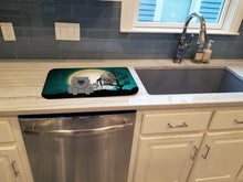 Load image into Gallery viewer, Halloween Scary Chow Chow Blue Dish Drying Mat – Absorbent, Artistic Kitchen Essentials BB2329DDM