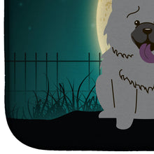 Load image into Gallery viewer, Halloween Scary Chow Chow Blue Dish Drying Mat – Absorbent, Artistic Kitchen Essentials BB2329DDM