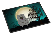 Load image into Gallery viewer, Halloween Scary Chow Chow Blue Doormat - 24x36 Decorative Floor Mat – Indoor/Outdoor Rug with Artistic Flair BB2329JMAT