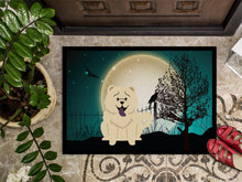 Load image into Gallery viewer, Halloween Scary Chow Chow White Doormat - 24x36 Decorative Floor Mat – Indoor/Outdoor Rug with Artistic Flair BB2330JMAT