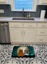 Load image into Gallery viewer, Halloween Scary Chow Chow Red Machine Washable Memory Foam Mat BB2332RUG