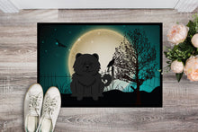 Load image into Gallery viewer, Halloween Scary Chow Chow Black Doormat - 24x36 Decorative Floor Mat – Indoor/Outdoor Rug with Artistic Flair BB2333JMAT