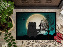 Load image into Gallery viewer, Halloween Scary Chow Chow Black Doormat - 24x36 Decorative Floor Mat – Indoor/Outdoor Rug with Artistic Flair BB2333JMAT