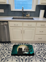 Load image into Gallery viewer, Halloween Scary Chow Chow Black Machine Washable Memory Foam Mat BB2333RUG