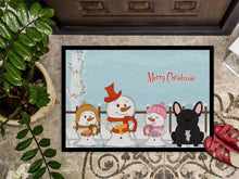 Load image into Gallery viewer, Merry Christmas Carolers French Bulldog Brindle Doormat - 24x36 Decorative Floor Mat – Indoor/Outdoor Rug with Artistic Flair BB2340JMAT