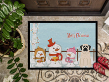 Load image into Gallery viewer, Merry Christmas Carolers Mastiff White Doormat - 24x36 Decorative Floor Mat – Indoor/Outdoor Rug with Artistic Flair BB2348JMAT