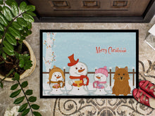 Load image into Gallery viewer, Merry Christmas Carolers Norwich Terrier Doormat - 24x36 Decorative Floor Mat – Indoor/Outdoor Rug with Artistic Flair BB2351JMAT