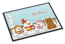 Load image into Gallery viewer, Merry Christmas Carolers Norwich Terrier Doormat - 24x36 Decorative Floor Mat – Indoor/Outdoor Rug with Artistic Flair BB2351JMAT