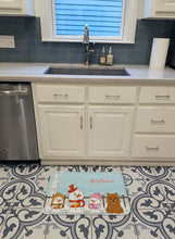Load image into Gallery viewer, Merry Christmas Carolers Norwich Terrier Machine Washable Memory Foam Mat BB2351RUG