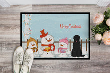 Load image into Gallery viewer, Merry Christmas Carolers Black Russian Terrier Doormat - 24x36 Decorative Floor Mat – Indoor/Outdoor Rug with Artistic Flair BB2357JMAT