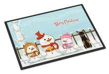 Load image into Gallery viewer, Merry Christmas Carolers Manchester Terrier Doormat - 24x36 Decorative Floor Mat – Indoor/Outdoor Rug with Artistic Flair BB2359JMAT
