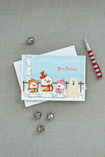 Load image into Gallery viewer, Merry Christmas Carolers Samoyed Greeting Cards -  Blank Note Cards – 8-Pack of Artist-Designed Cards with Envelopes