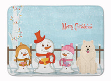 Load image into Gallery viewer, Merry Christmas Carolers Samoyed Machine Washable Memory Foam Mat BB2361RUG