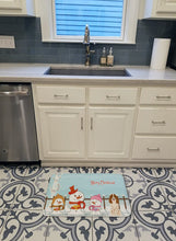 Load image into Gallery viewer, Merry Christmas Carolers Russian Spaniel Machine Washable Memory Foam Mat BB2362RUG