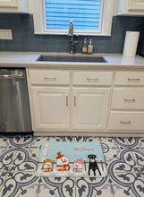 Load image into Gallery viewer, Merry Christmas Carolers Standard Schnauzer Salt and Pepper Machine Washable Memory Foam Mat BB2364RUG
