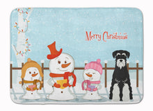 Load image into Gallery viewer, Merry Christmas Carolers Standard Schnauzer Salt and Pepper Machine Washable Memory Foam Mat BB2364RUG