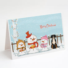 Load image into Gallery viewer, Merry Christmas Carolers Greater Swiss Mountain Dog Greeting Cards -  Blank Note Cards – 8-Pack of Artist-Designed Cards with Envelopes