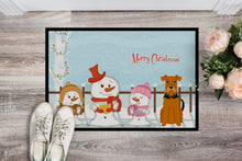Load image into Gallery viewer, Merry Christmas Carolers Airedale Doormat - 24x36 Decorative Floor Mat – Indoor/Outdoor Rug with Artistic Flair BB2372JMAT