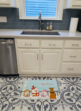 Load image into Gallery viewer, Merry Christmas Carolers Airedale Machine Washable Memory Foam Mat BB2372RUG