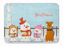 Load image into Gallery viewer, Merry Christmas Carolers Airedale Machine Washable Memory Foam Mat BB2372RUG