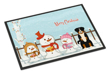 Load image into Gallery viewer, Merry Christmas Carolers Appenzeller Sennenhund Doormat - 24x36 Decorative Floor Mat – Indoor/Outdoor Rug with Artistic Flair BB2374JMAT