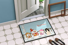 Load image into Gallery viewer, Merry Christmas Carolers Swiss Hound Doormat - 24x36 Decorative Floor Mat – Indoor/Outdoor Rug with Artistic Flair BB2375JMAT