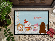 Load image into Gallery viewer, Merry Christmas Carolers Caucasian Shepherd Dog Doormat - 24x36 Decorative Floor Mat – Indoor/Outdoor Rug with Artistic Flair BB2381JMAT