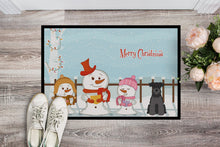 Load image into Gallery viewer, Merry Christmas Carolers Miniature Schanuzer Black Doormat - 24x36 Decorative Floor Mat – Indoor/Outdoor Rug with Artistic Flair BB2382JMAT