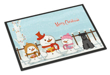 Load image into Gallery viewer, Merry Christmas Carolers Miniature Schanuzer Black Doormat - 24x36 Decorative Floor Mat – Indoor/Outdoor Rug with Artistic Flair BB2382JMAT