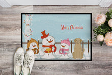 Load image into Gallery viewer, Merry Christmas Carolers Yellow Labrador Doormat - 24x36 Decorative Floor Mat – Indoor/Outdoor Rug with Artistic Flair BB2386JMAT