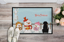 Load image into Gallery viewer, Merry Christmas Carolers Black Labrador Doormat - 24x36 Decorative Floor Mat – Indoor/Outdoor Rug with Artistic Flair BB2388JMAT