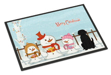 Load image into Gallery viewer, Merry Christmas Carolers Black Labrador Doormat - 24x36 Decorative Floor Mat – Indoor/Outdoor Rug with Artistic Flair BB2388JMAT