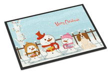 Load image into Gallery viewer, Merry Christmas Carolers Cavalier Spaniel Doormat - 24x36 Decorative Floor Mat – Indoor/Outdoor Rug with Artistic Flair BB2389JMAT